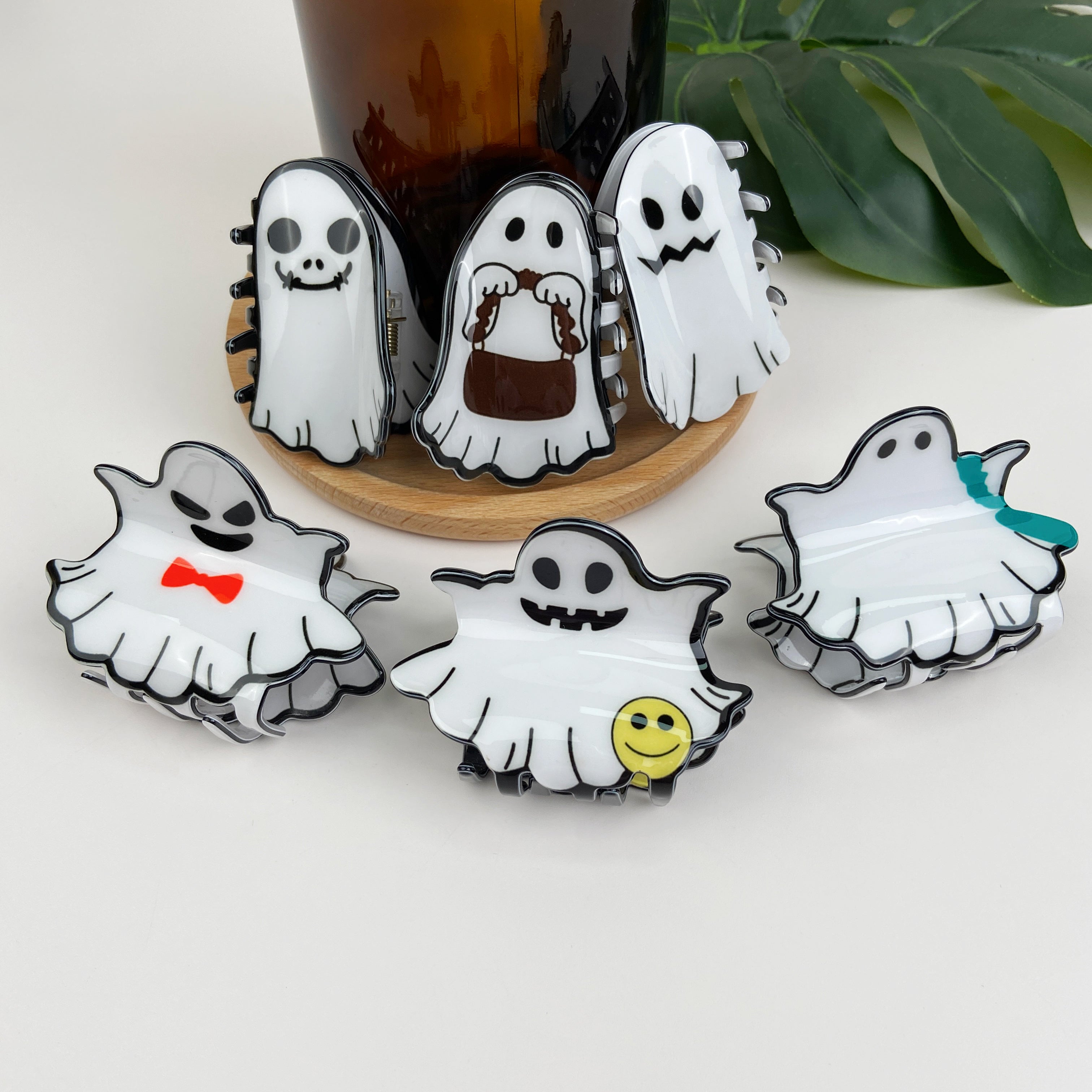 halloween ghost hair clip