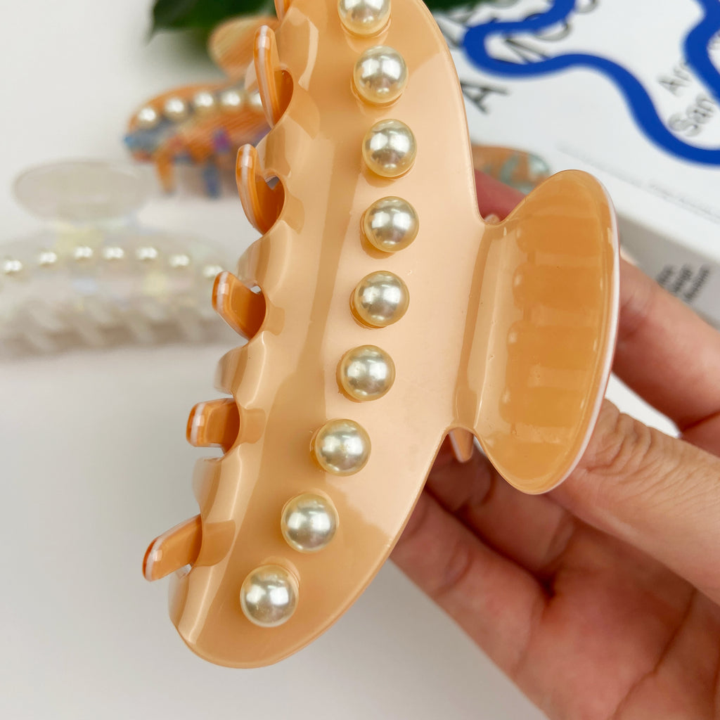 Simple Elegant Pearl Hair Clip