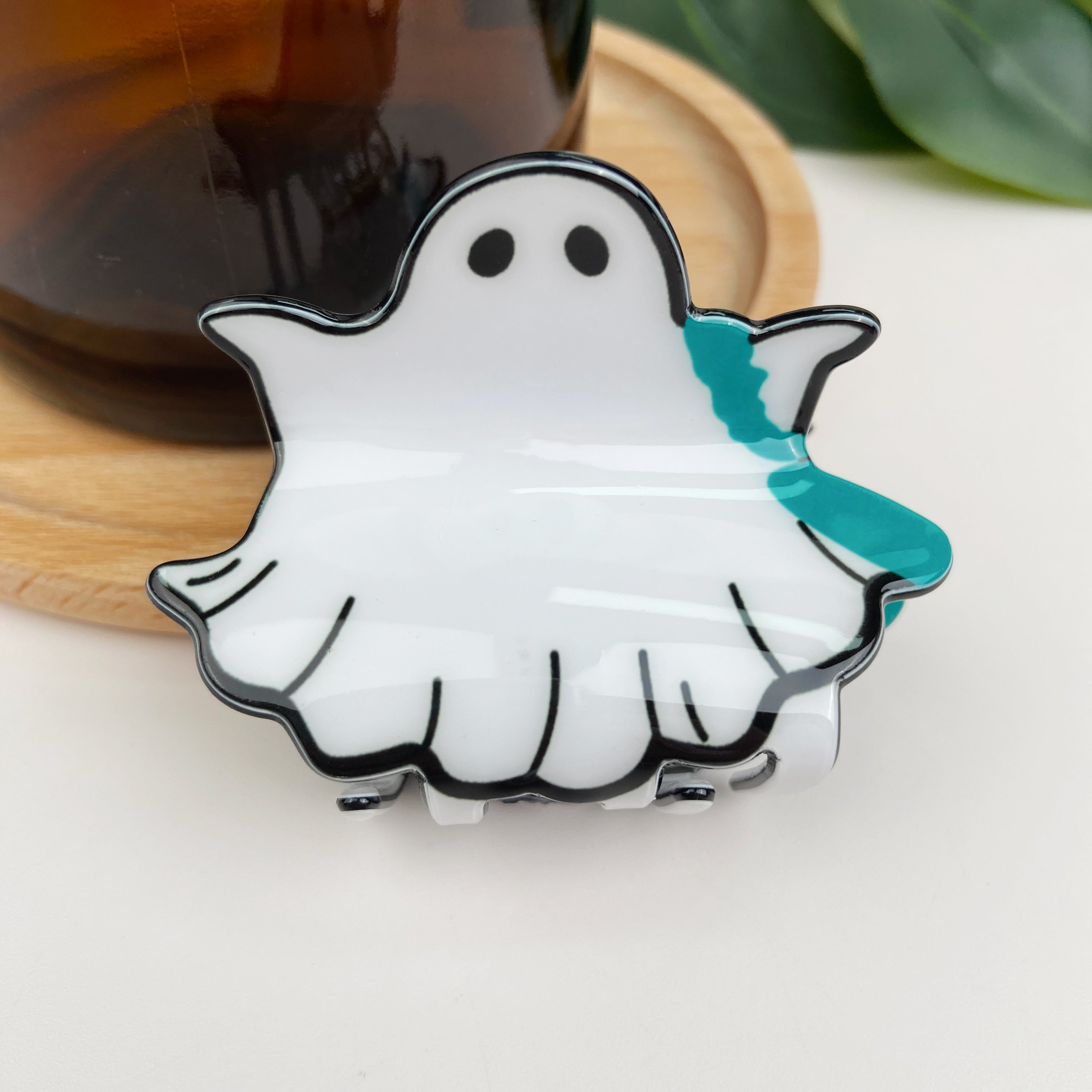 halloween ghost hair clip