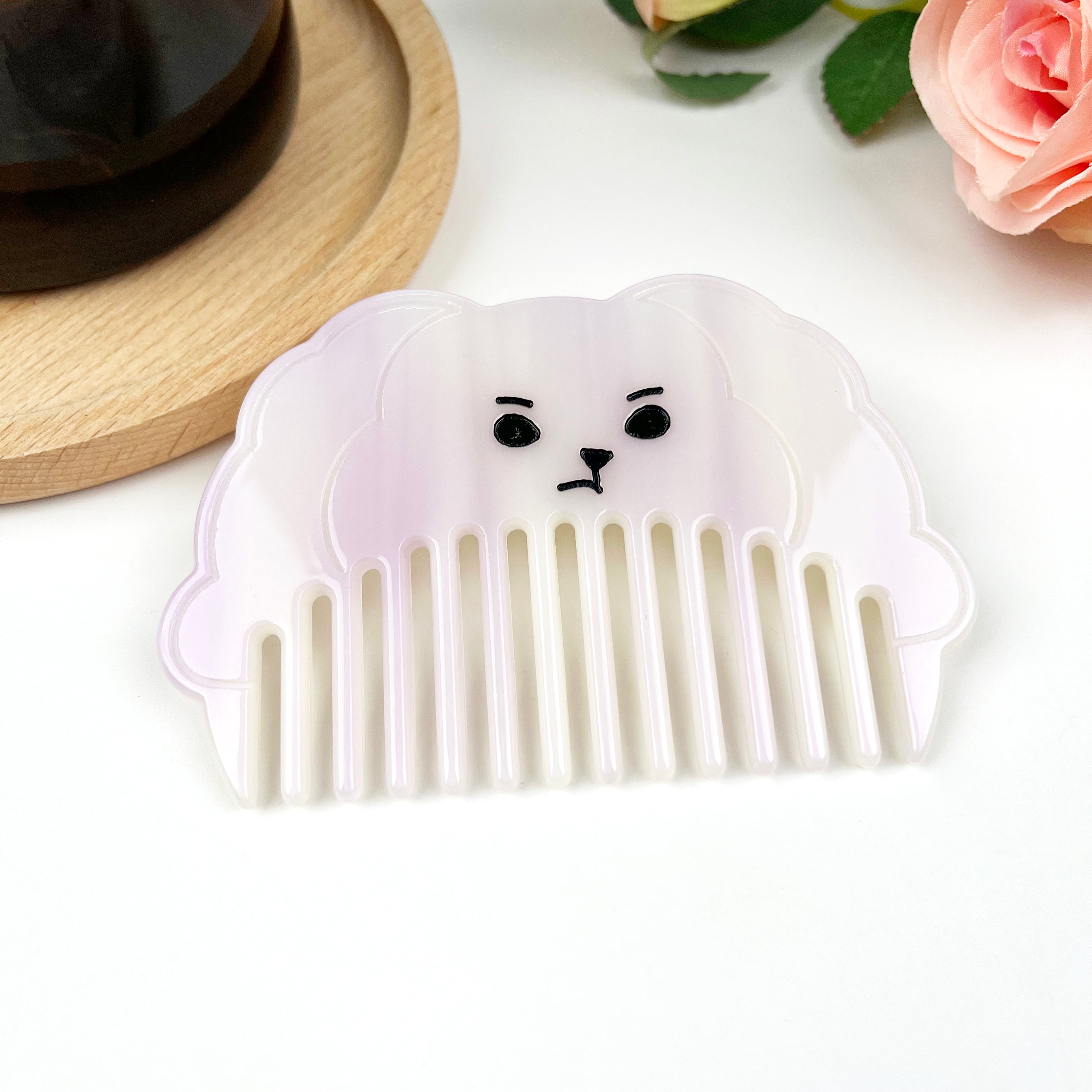 Acetate Cute Cartoon Dog Comb