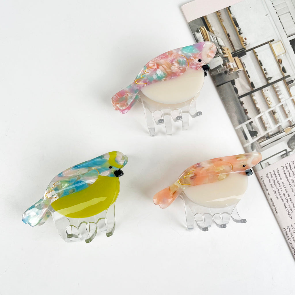 Acetate Parrot Claw Clip Animal Hair Clips