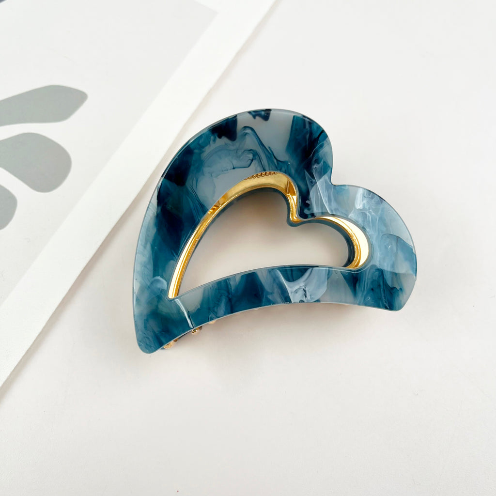 Acetate Love Hair Clip Metal Claw Clip Valentine's Day