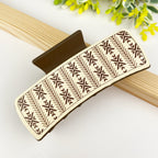 Retro PU simple hair clip for women