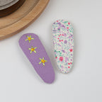 Floral BB Clip Embroidery Water Drop