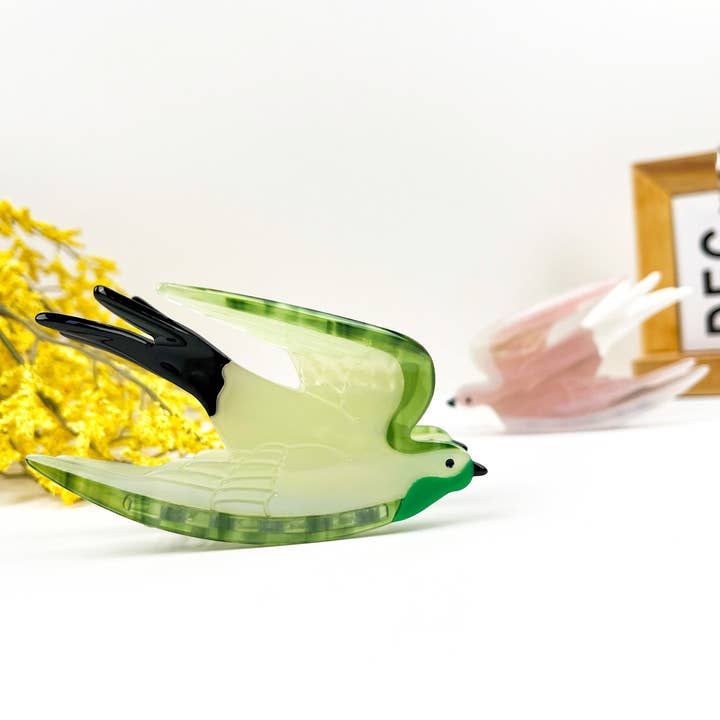 Swallow Grip Animal Acetate Hairpin Color Matching Peace Dove Shark Clip