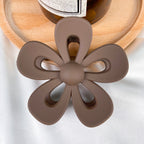 Jelly Flower Hair Clip Frosted Updo Shark Clip Hair