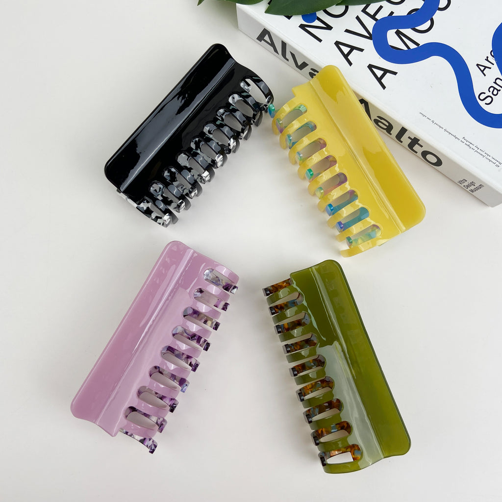 Acetate Vintage Oil Painting Hair Clip