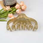 Large Lazy Transparent French Hair Claw Clip