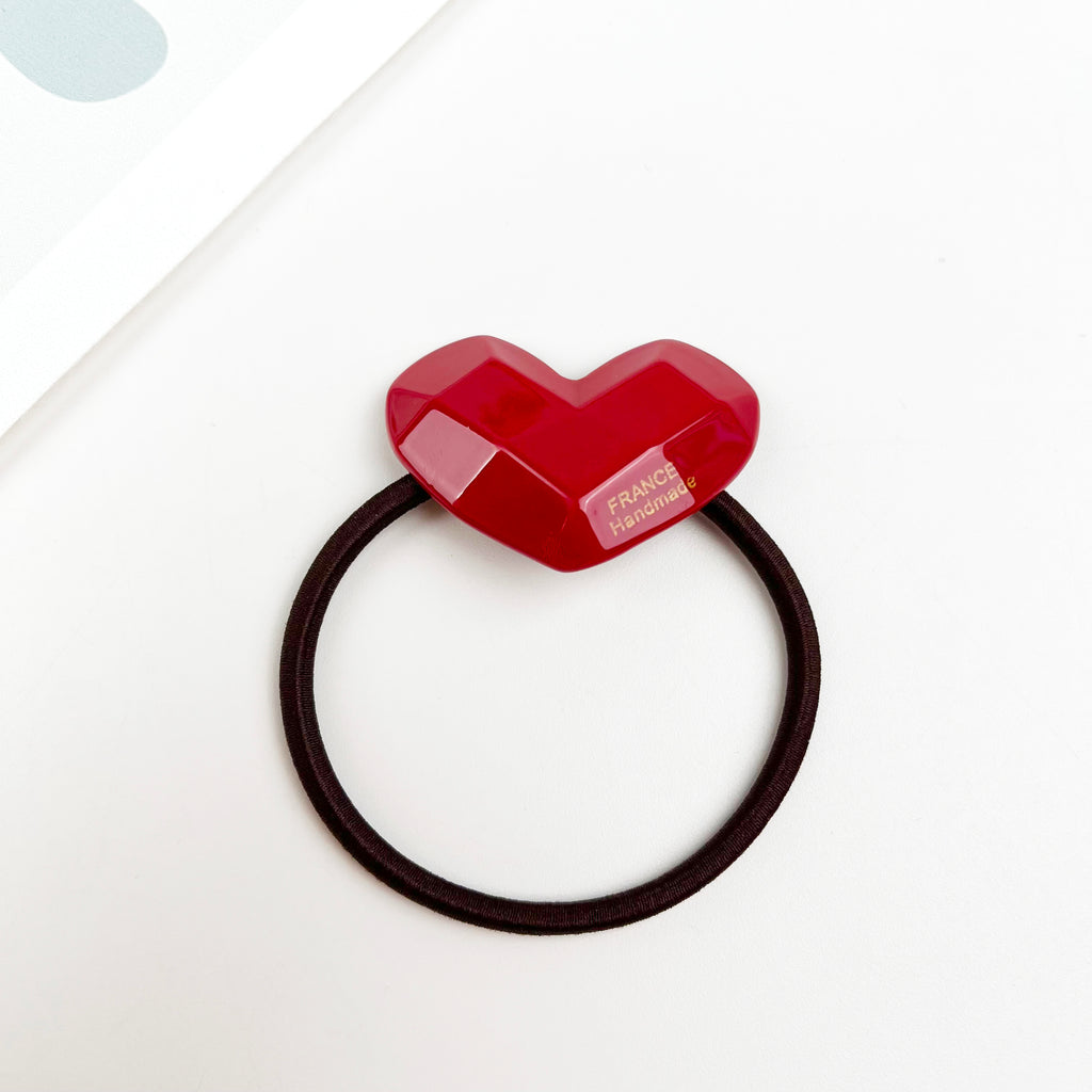Acetate love hair tie spring sweet hair ties