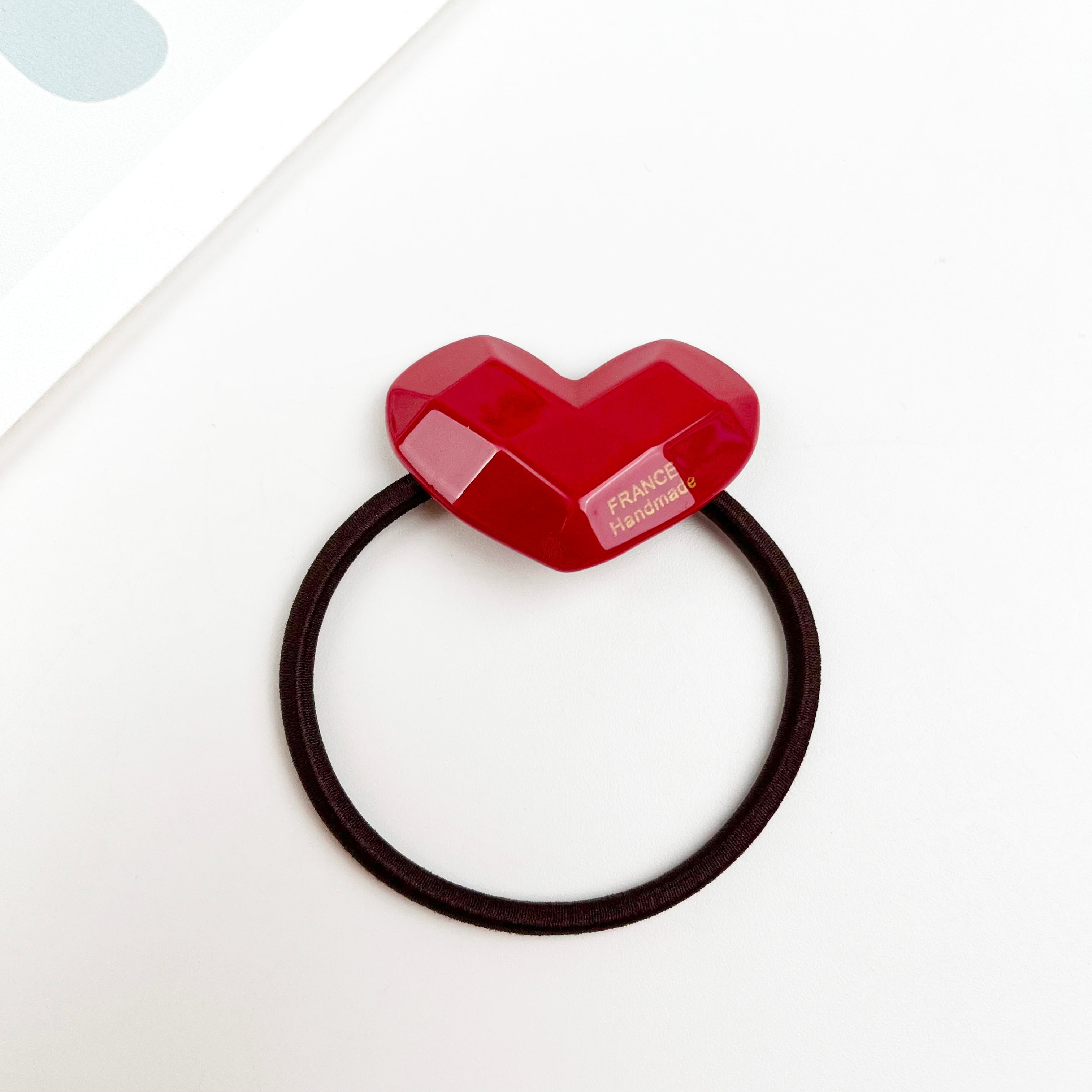 Acetate love hair tie spring sweet hair ties