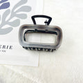 Square Acetate Metal Small Hair Claw Clip