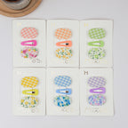 Floral Fabric Plaid BB Clip