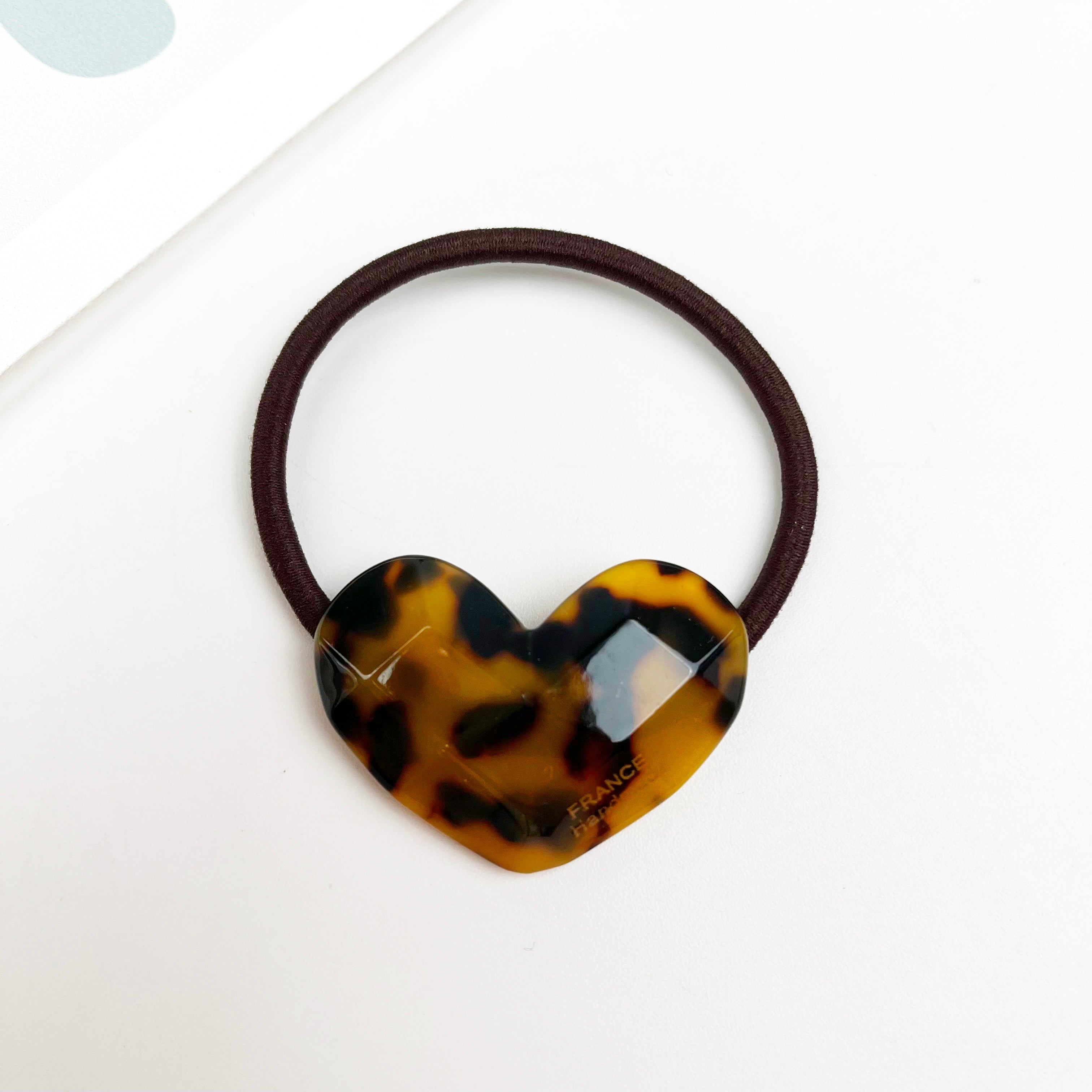 Acetate love hair tie spring sweet hair ties