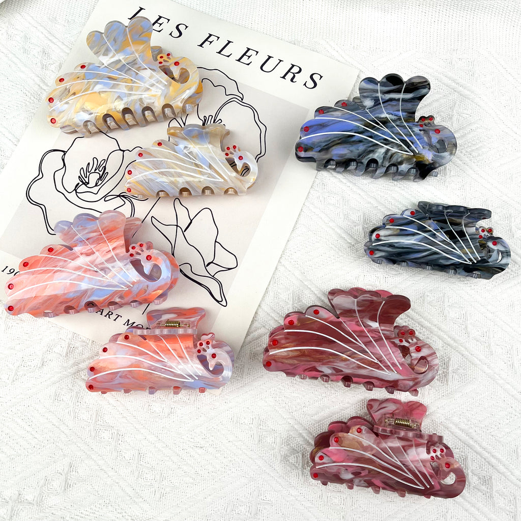 Large Peacock Hair Clips Animal Claw Clip Valentine's Day