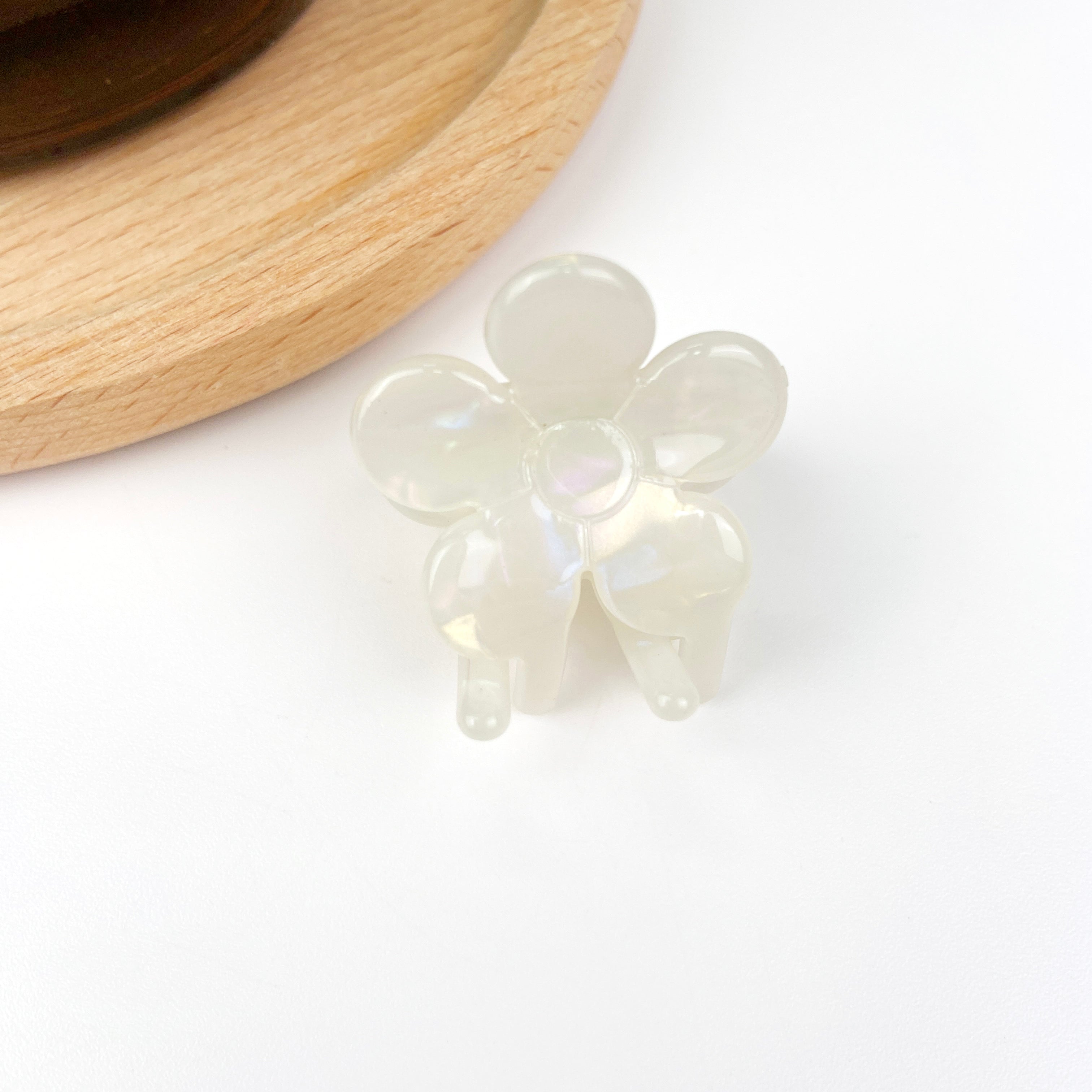Acetates cute small flower hair clips bangs clip
