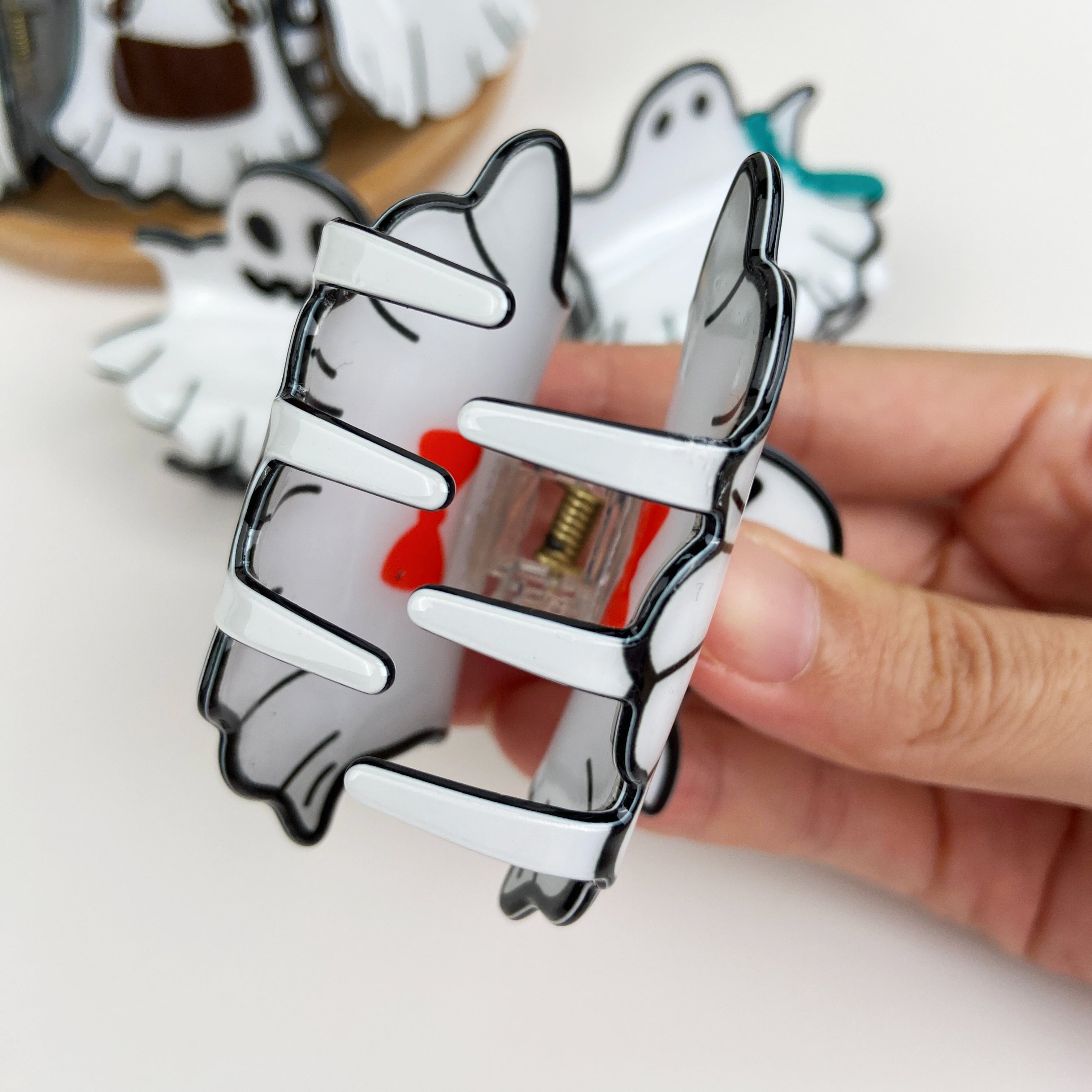 halloween ghost hair clip