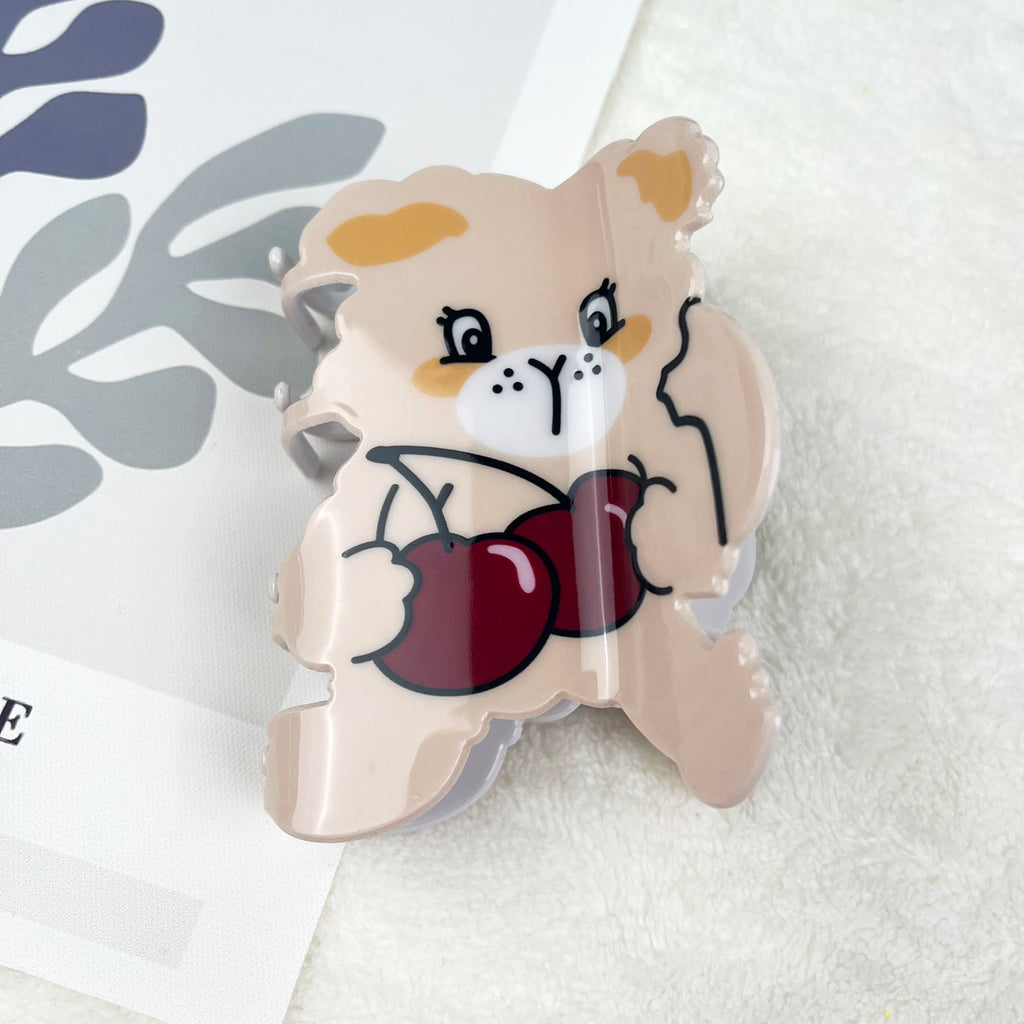 Cherry Rabbit Acetate Hair Claw Clip