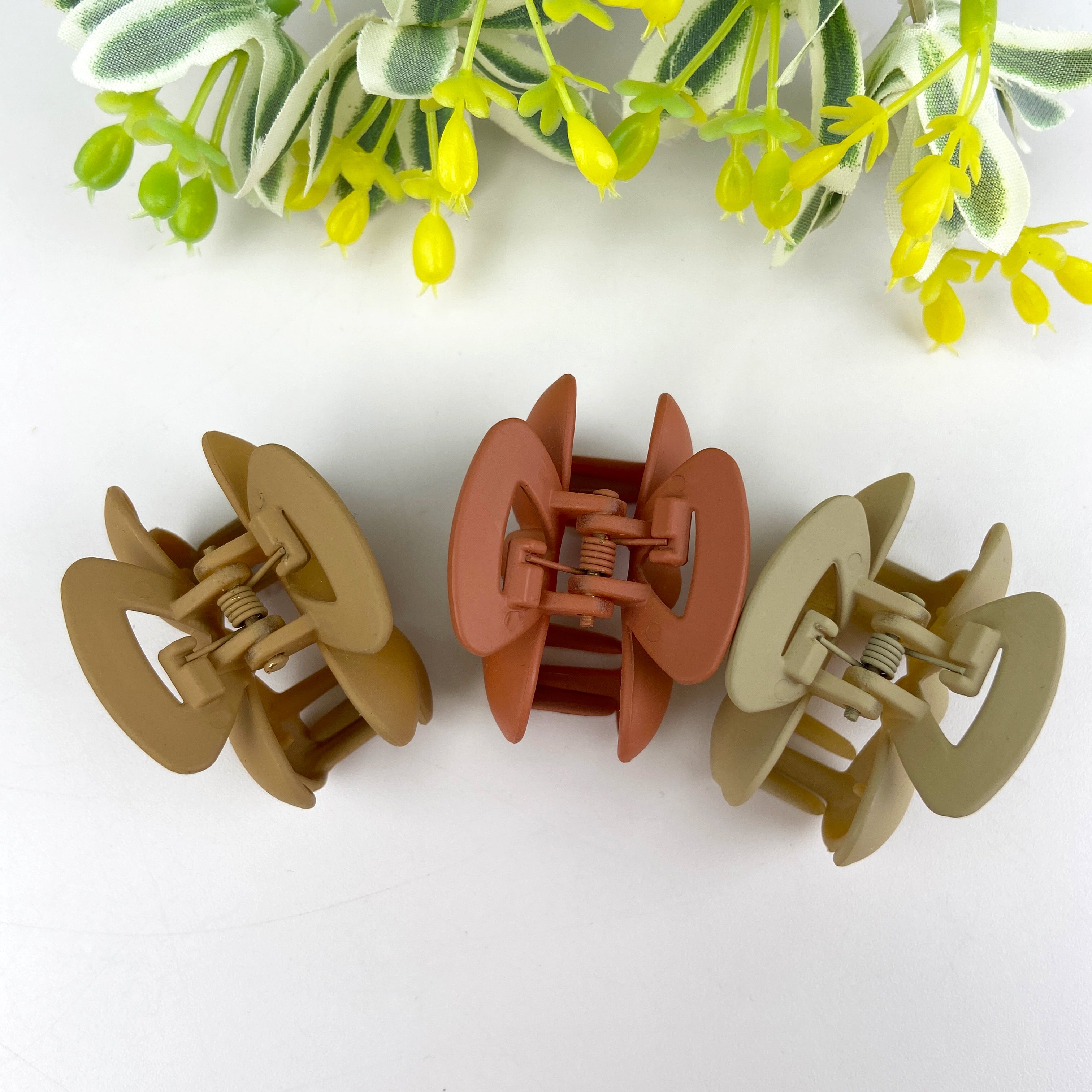 Frosted Simple Small Hair Clip Butterfly Clip