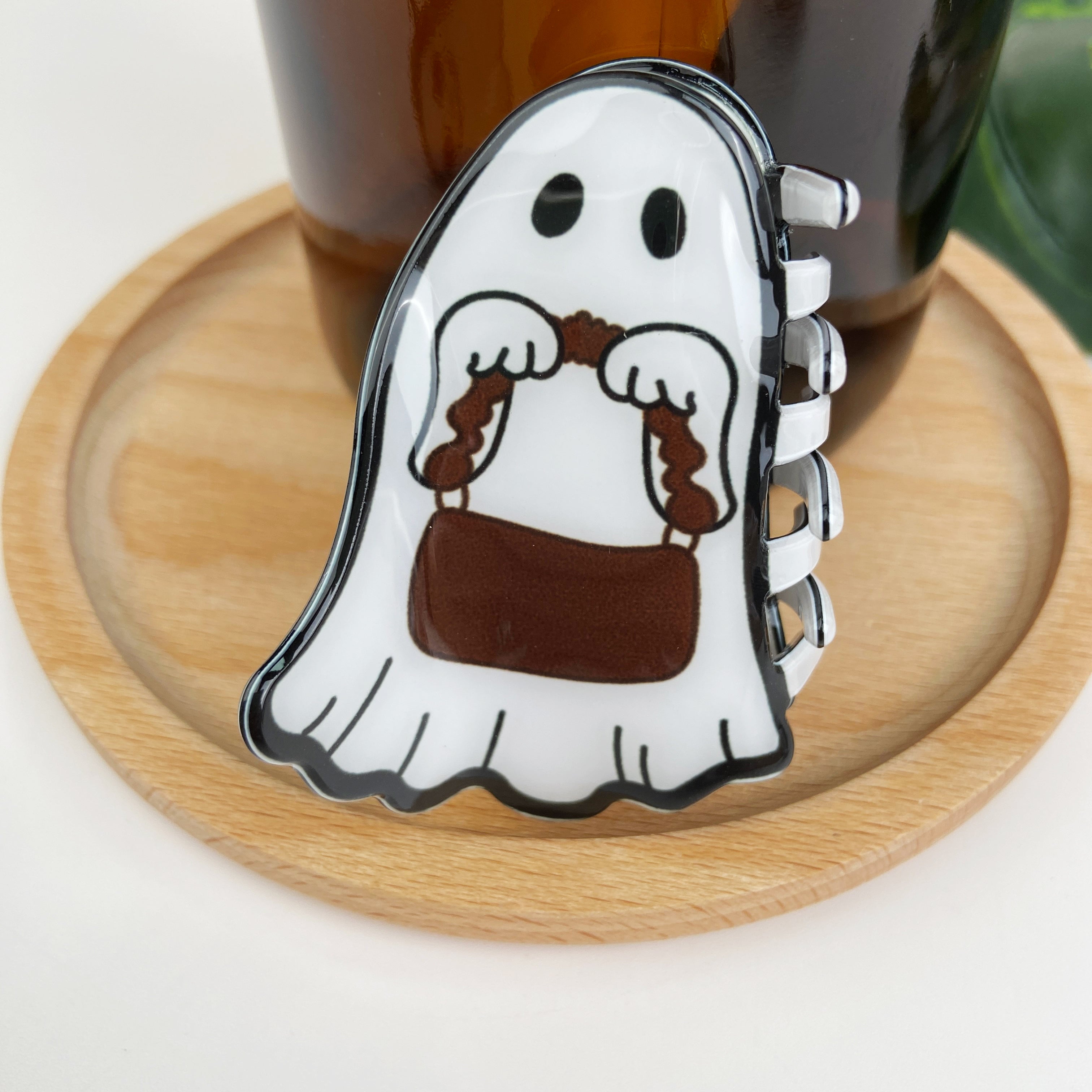halloween ghost hair clip