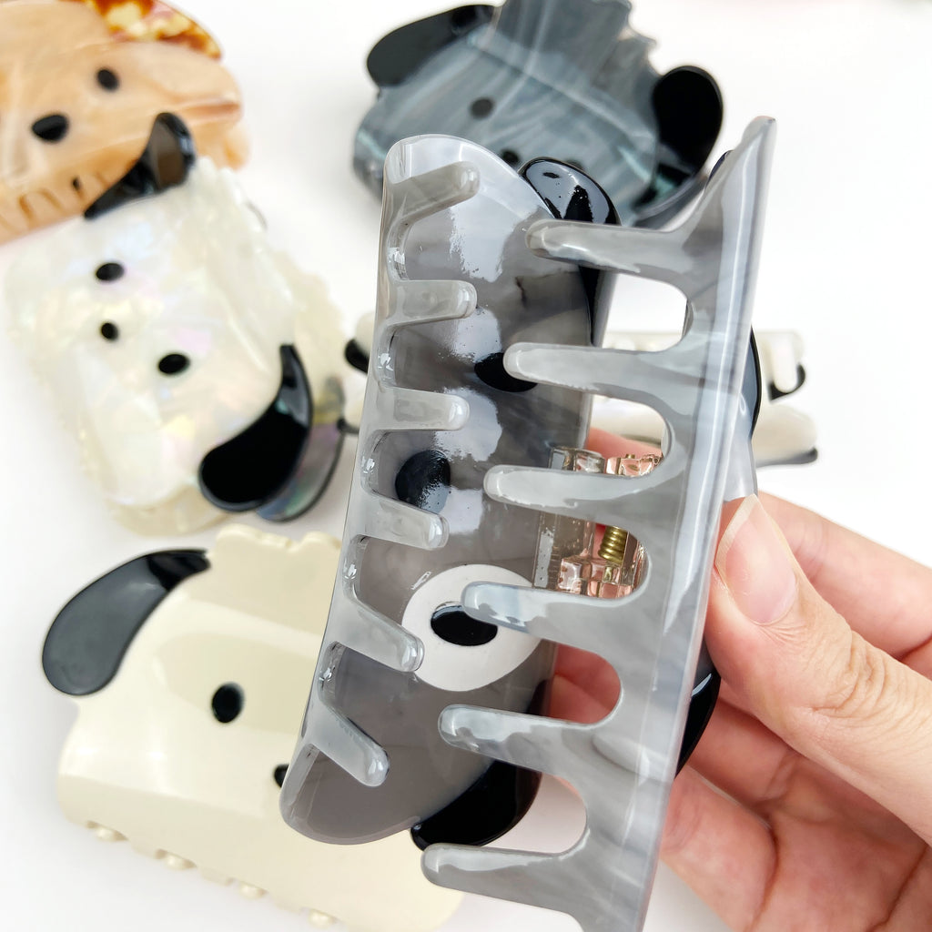 Acetate Cute Cartoon Dog Animal Hair Clips
