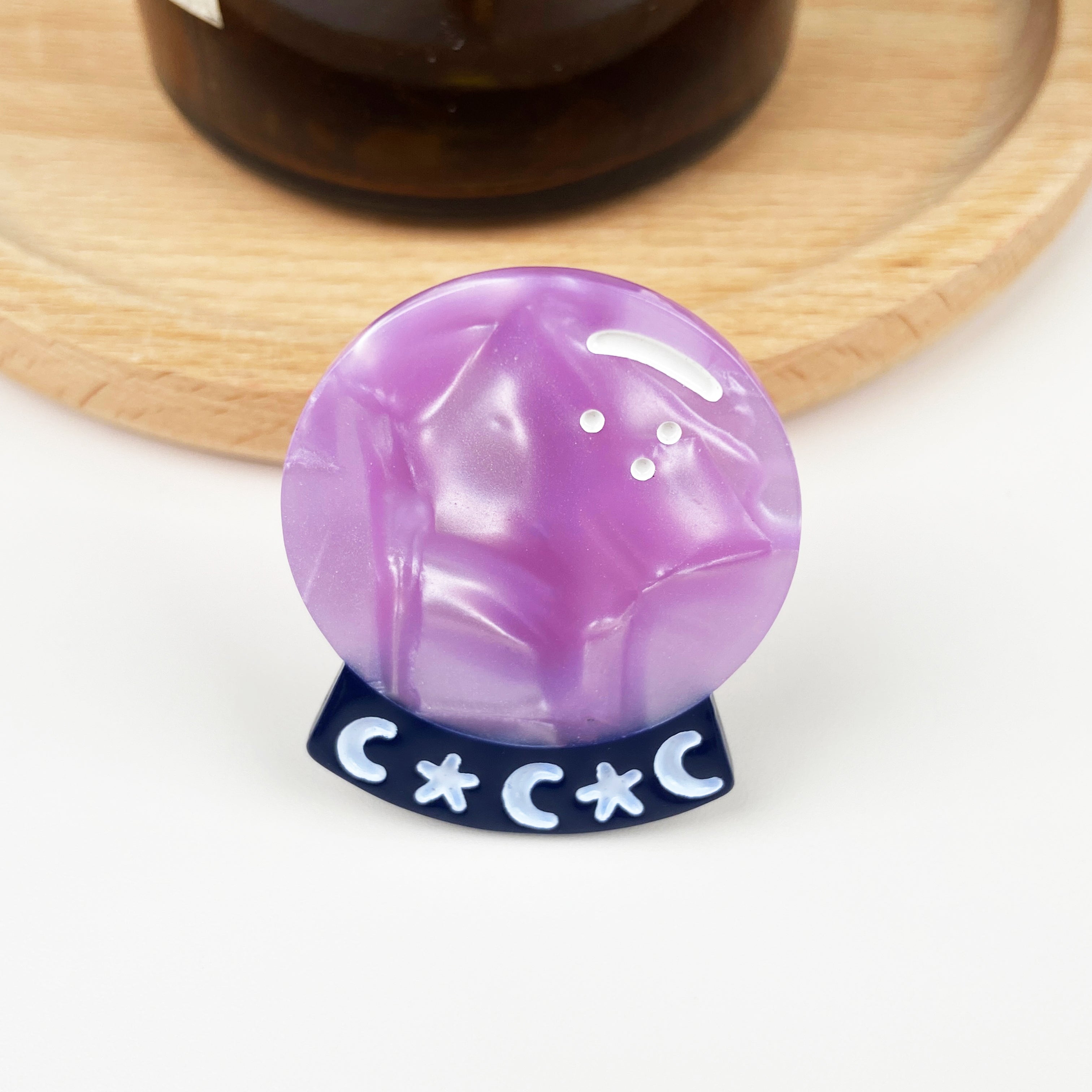 Mysterious Fantasy Crystal Ball Star Mushroom Acetate Duckbill Clip