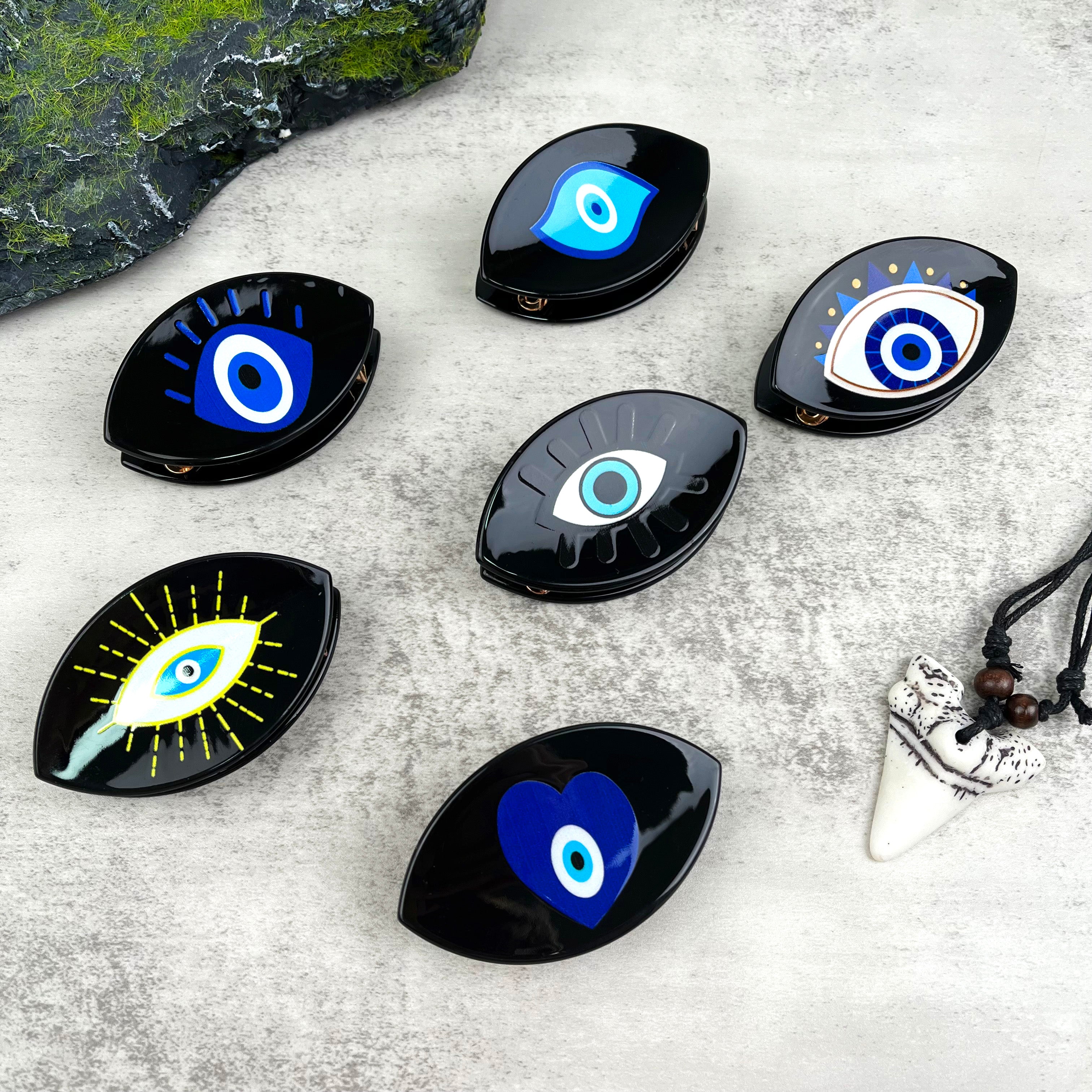 Devil's Eye hair clips fun claw clip