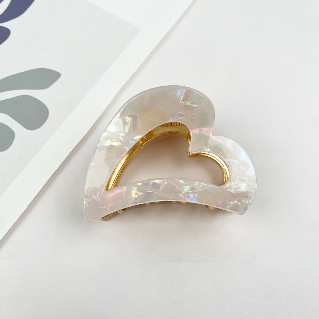 Acetate Love Hair Clip Metal Claw Clip Valentine's Day