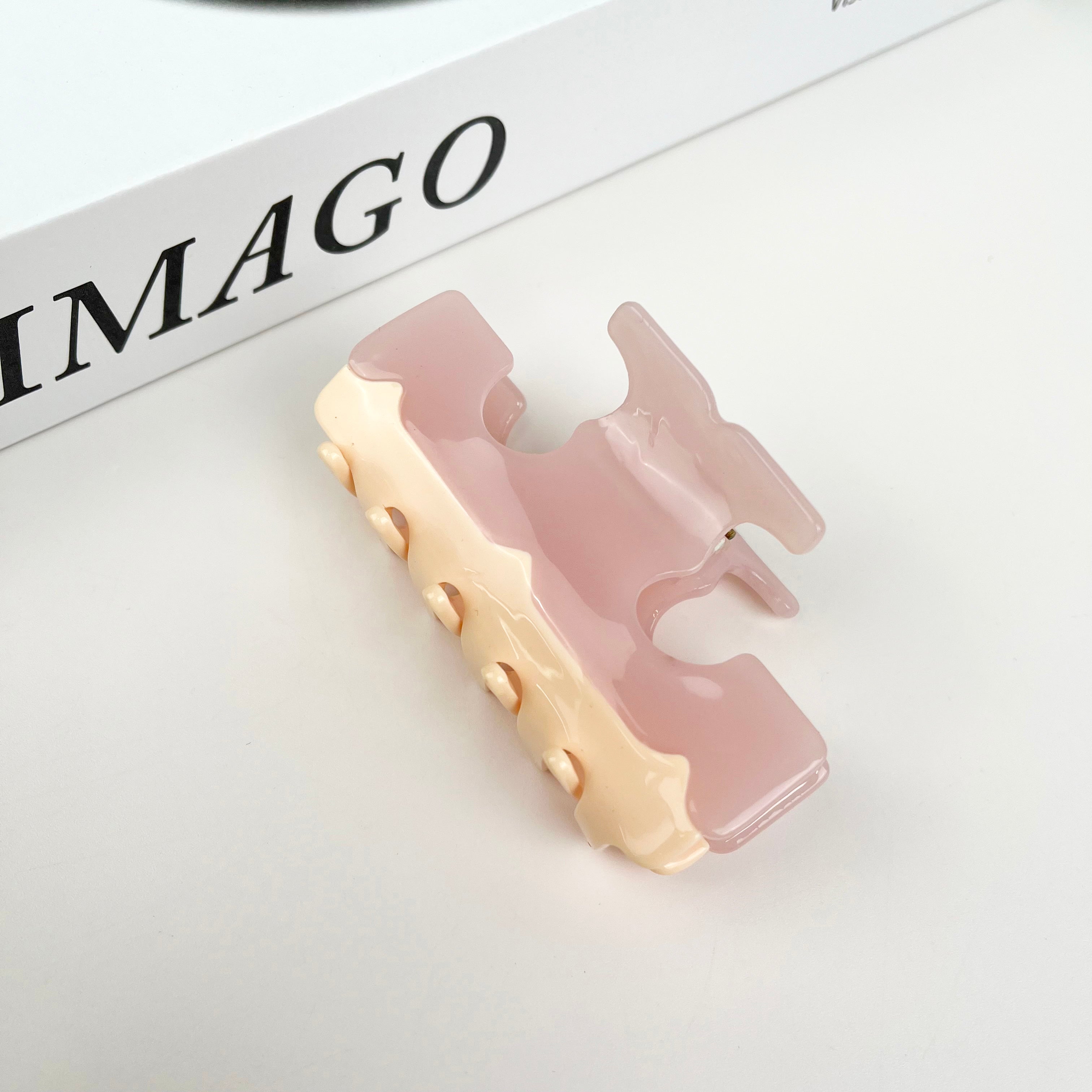 Two-color hair clips rectangular claw clip