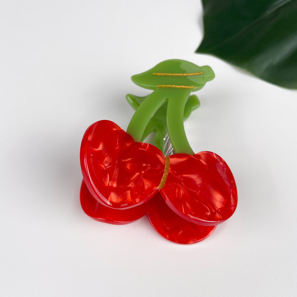 Vegetable Clamp Cherry Apple Shark Clamp Light Luxury Hair Claw Clip