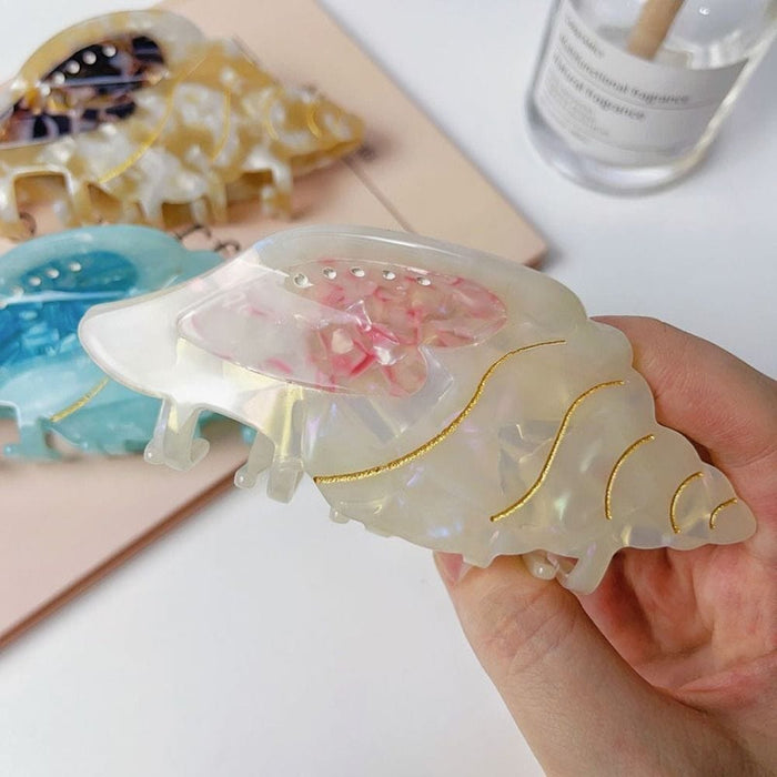 Pink Conch Ocean Series Hair Claw